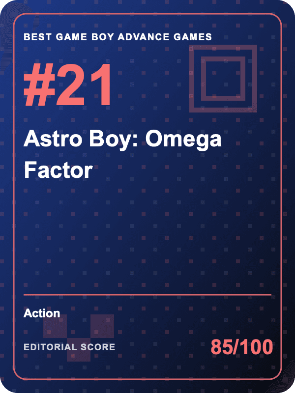 Original editorial title card for Astro Boy: Omega Factor