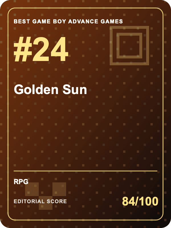 Original editorial title card for Golden Sun